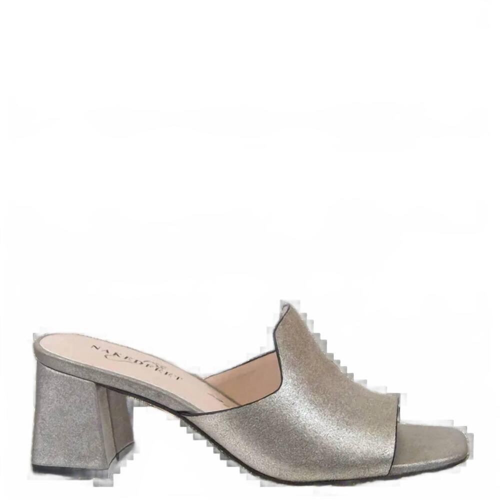 NEW NAKED FEET women's austere sandal in silver grey